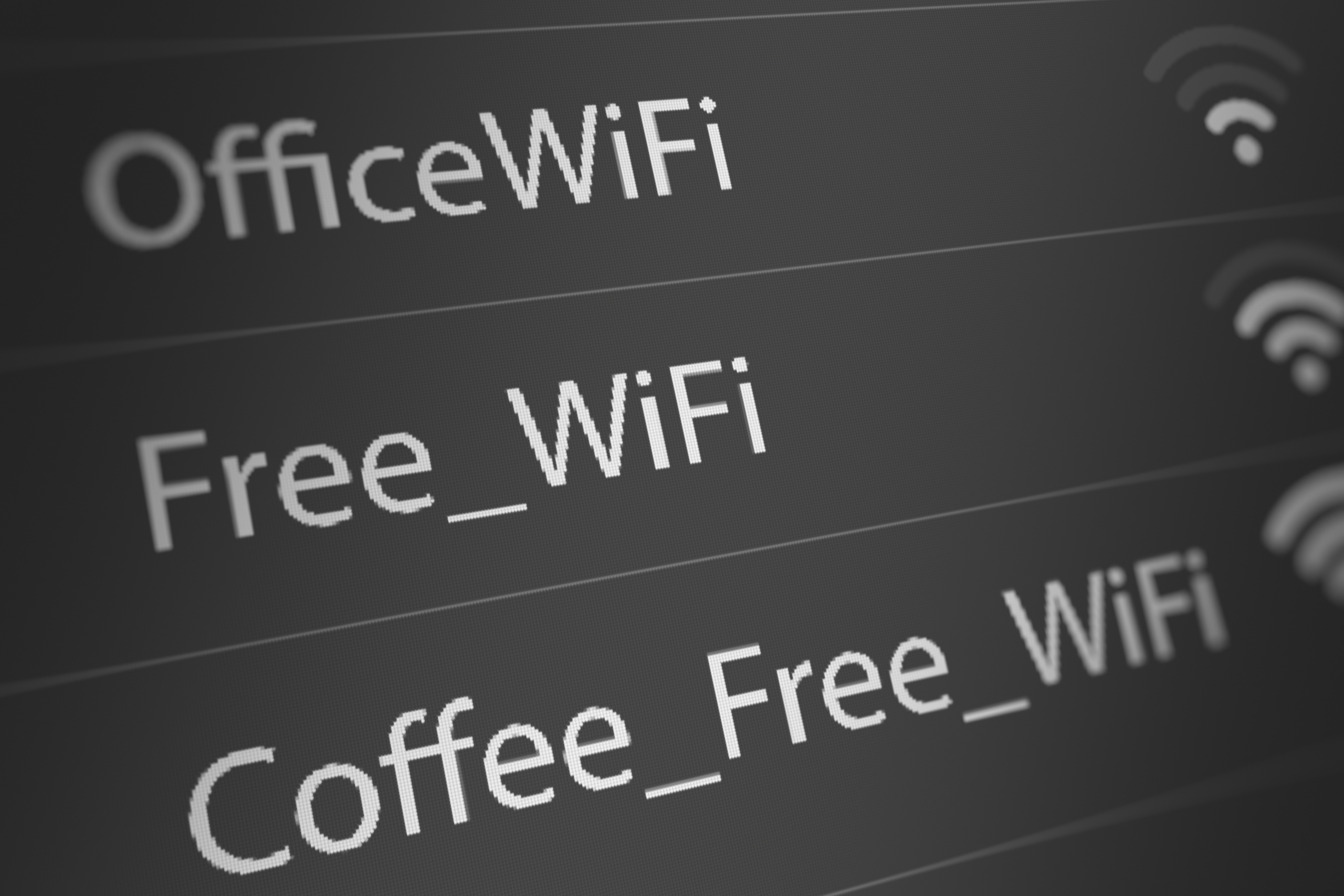 Laptop illustrating the risks of using public Wi-Fi for Online Banking